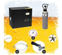 Set completo Spillatore birra, Dispenser birra, Macchina per birra - AS-40, 2-linee Type A, Adattatore da 5 litri