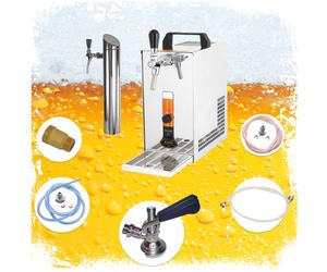 Set completo Spillatore birra, Dispenser birra, Macchina per birra con pompa a membrana - PYGMY 25/K 1-linea, 35 litri/h - incl. Torre di erogazione, Green Line Type S