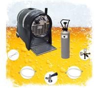 Set completo Spillatore birra, Dispenser birra, Macchina per birra - Dispositivo di raffreddamento a secco a 1 linea, 60 litri/ora Adattatore da 5 litri