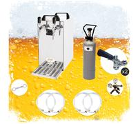 Set completo Spillatore birra, Dispenser birra, Macchina per birra - Kontakt 40 2-linee, 50 litri/h Type A, Adattatore da 5 litri