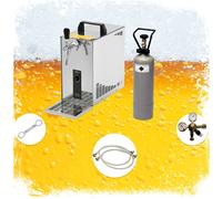 Set completo Spillatore birra, Dispenser birra, Macchina per birra - PYGMY 25 LE 1-linea, 30 litri/h - Green Line KeyKeg