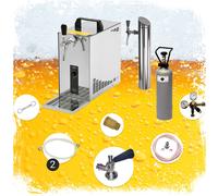 Set completo - Spillatore birra - PYGMY 25 LE, dispenser birra, macchina per birra 1-linea, 30 litri/h - Green Line NC Adattatore