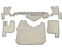 Set completo tappetini in ecopelle beige adatti per camion Renault serie T 20...