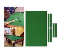 Set Completo Tappeto Biliardo Pre Tagliato con Strisce Paracolpi Tessuto