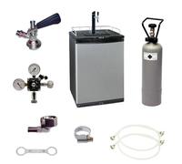 Set completo Tiratore da birra, Kegerator (birra) - Incl. Colonna birra e rubinetto compensatore, testa del rubinetto - Tipo D (Köpi)