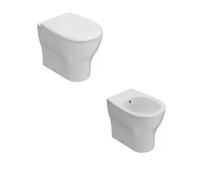 SET COMPLETO VASO BIDET E COPRIVASO GLOBO GRACE SENZA BRIDA A TERRA