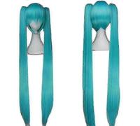 (Set completo verde-L) Costume cosplay di Vocaloid Hatsune Miku con abito midi e parrucca per donna