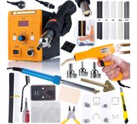Set composto da saldatore ad aria calda Rosfix 858D + saldatore Blue Lark 80W BL