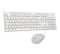 Set composto da tastiera e mouse cablati - 15 tasti di scelta rapida multimediali - BLUESTORK - Media Office - PACK-MEDIA-OFFW/FR - AZERTY