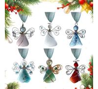 Set Con Ciondolo Angelo - Ornamenti Pendenti A Tema Spiaggia Da 8,8 Cm | Materiale Acrilico Trasparente Stampato 2D 0,15 Kg, Il Kit Di Decorazioni Costiere Aggiunge Eleganza Artistica Agli Albe