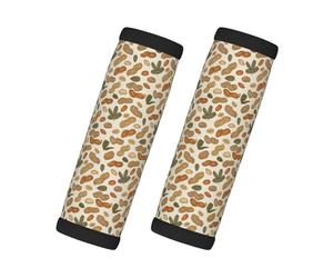 Set con involucri per maniglie dei bagagli a forma di arachide per valigie, coperture morbide per maniglie dei bagagli, etichette identificative per valigie, accessori per bagagli da viaggio
