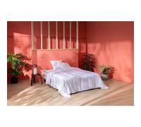 Set con materasso, rete, piumone e cuscini Bianco 2 x 80 x 200 cm