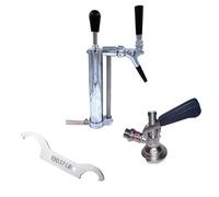 Set con pompa picnic con rubinetto a pistone 3/4 uscita Co2 Type G