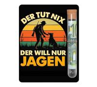 Set con provetta e scatola per cacciatore, per papà, nonno, accessori per la caccia, regalo di compleanno, regalo per uomini, 13 x 10 cm