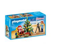 Set con statuette Christmas Fotografie con San Nicola