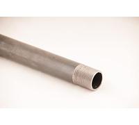 Set con strettoio a tubo in metallo per lavorazione e incollaggio del legno, nero e rosso, resistente, solo tubo da 800 mm, 3/4 pollice