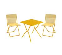 Set con Tavolo e 2 sedie BALCONY 64 x 70 cm colore Miel LaFuma