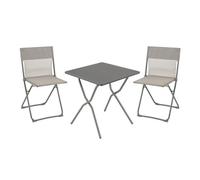 Set con Tavolo e 2 sedie BALCONY 64 x 70 cm colore Titane LaFuma