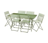 Set con Tavolo e 6 sedie BALCONY 140 x 80 cm colore Moss LaFuma