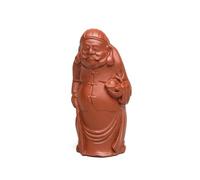 Set Con Teiera Decori Per Set Da Tè Fatti A Mano Per La Casa Scultura Di Personaggi Yixing In Argilla Viola Ornamenti Per Figurine Del Dio Della Ricchezza Set Di Teiere