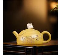 Set Con Teiera Fatto Mano The Jade Hare Pot Minerale Grezzo Sezione Gialla Bollitore Fango Con Infusore Zisha Set Tè Regalo Per Il Teiera In Argilla Viola 140 Ml Set Da Tè Portatile