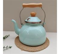 Set Con Teiera Per Uso Domestico Latte Teiera Gas Elettromagnetico Fuoco Aperto Universale 2.5L Elegante Smalto Addensato Fischio Bollitore Acqua Set Di Teiere(Type-C)