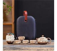 Set Con Teiera Set Da Tè E Tazza Viaggio Portatile Per Esterni In Porcellana Kung Fu Trasmutazione In Stile Europeo Set Da Tè Portatile(Type-C)