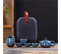 Set Con Teiera Set Da Tè E Tazza Viaggio Portatile Per Esterni In Porcellana Kung Fu Trasmutazione In Stile Europeo Set Di Teiere(Type-D)