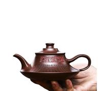 Set Con Teiera Set Da Tè Kung Fu Teiera, Pu'er Bere, Vaso Di Argilla Rossa Fatto A Mano 360 Ml, Fata, Fiori Sparsi, Rosso Minerale Originale Set Da Tè Portatile