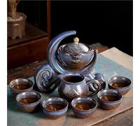 Set Con Teiera Set Da Tè Portatile In Ceramica Viaggio All'aperto, Vaso Pomeridiano, Stoviglie, Tazze In Porcellana, Regalo Per Un Amico Set Da Tè Portatile(Type-F)