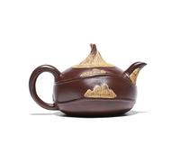 Set Con Teiera Set Di Teiere Pentola Di Castagne D'acqua Fatta Mano Minerale Grezzo Bollitore Fango Viola Filtro Set Tè Artigianale 100ml Teiere Argilla Yixing Fatte A Set Da Tè Portatile