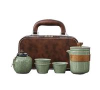 Set Con Teiera Set Di Teiere Regali In Ceramica Kung Fu Ge Kiln Set Da Tè Viaggio Tazza Rapida Una Pentola Di Tre O Quattro Tazze Teiera Portatile All'aperto Set Da Tè Portatile(Type-C)