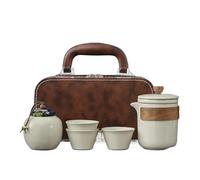 Set Con Teiera Set Di Teiere Regali In Ceramica Kung Fu Ge Kiln Set Da Tè Viaggio Tazza Rapida Una Pentola Di Tre O Quattro Tazze Teiera Portatile All'aperto Set Da Tè Portatile(Type-D)