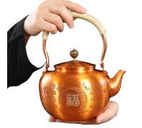 Set Con Teiera Set Di Teiere Teiera Bollente In Rame Puro Con Acqua Per Uso Domestico, Set Da Tè Kung Fu, In Viola Fatta A Mano Set Da Tè Portatile(Type-B)