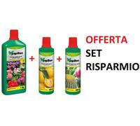 SET CONCIME LIQUIDO PAPILLON PIANTE GRASSE CACTUS+CONCIME AGRUMI+CONCIME GERANI.