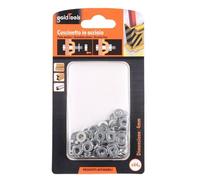 SET CONFEZIONE 44GR RONDELLE PIANE PIATTE CUSCINETTO IN ACCIAIO DIAM. 4 MM 90827