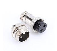 Set Connettore Aviazione Spina da 2 Pin da GX16 Connettore del Cavo di Aviazione Metallo a Vite Maschio, Connettore 2 pin Maschio Femmina