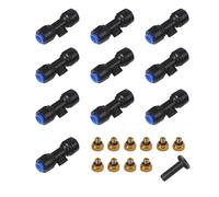 Set Connettore Tubo Acqua con 11 Ugelli Nebulizzatore Ottone per Irrigazione Eff