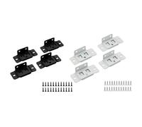 Set connettori angolari 2 in 1 in metallo per ripiano ad angolo retto e rinforzo