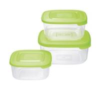 Set contenitori alimenti 3 pz 950 ml, 1,5 e 2,5 lt FAMILY FOOD Verde 904063781A