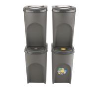 Set contenitori raccolta differenziata 4x35L IKWB35S4-405U