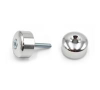 Set Contrappesi Manubrio V Parts Alluminio Argento per Moto