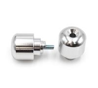 Set Contrappesi Manubrio V Parts Alluminio Honda Argento per Moto