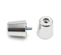 Set Contrappesi Manubrio V Parts Alluminio Piaggio Argento per