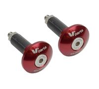 Set Contrappesi Manubrio V Parts-Finos Rosso per Moto Ricambi Ciclomotore