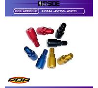 Set Contrappesi Stabilizzatori Ø28 Terminali Specifici Manubrio Moto Yamaha Nero