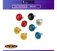 Set Contrappesi Stabilizzatori Ø32 Terminali Specifici Manubri Moto Yamaha Rosso