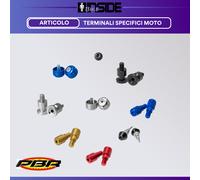 Set Contrappesi Stabilizzatori Filettati Ø28 per Manubrio da Moto M18 Nero