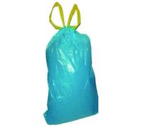 Set Convenienza 100 Sacchi Spazzatura 110 Litri azzurro Antigoccia 72x110cm con