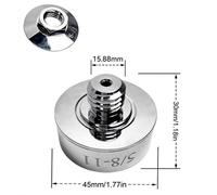 Set conversione smerigliatrice angolare dado flangia estraibile accessori utensi